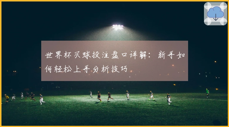 世界杯买球投注盘口详解：新手如何轻松上手分析技巧