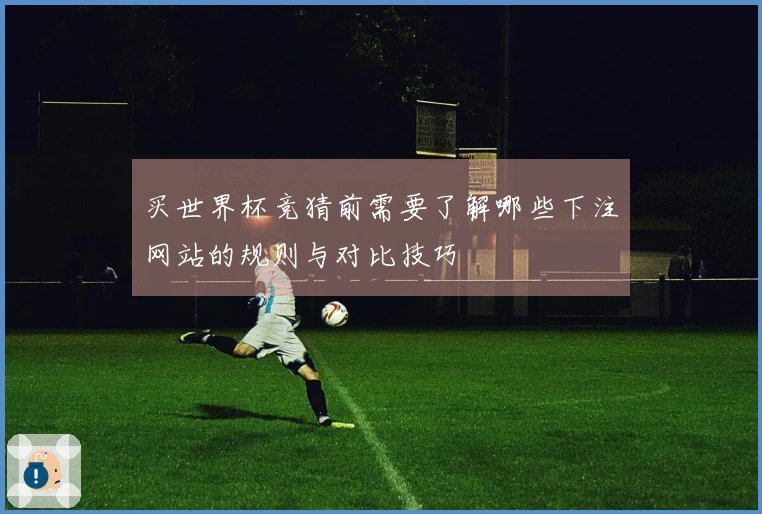 买世界杯竞猜前需要了解哪些下注网站的规则与对比技巧